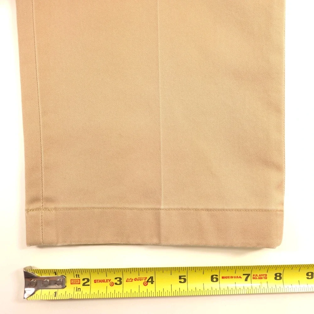 Brooks Brothers Men Chino Pants Clark 35x30 Khaki Advantage Stretch Straight Leg